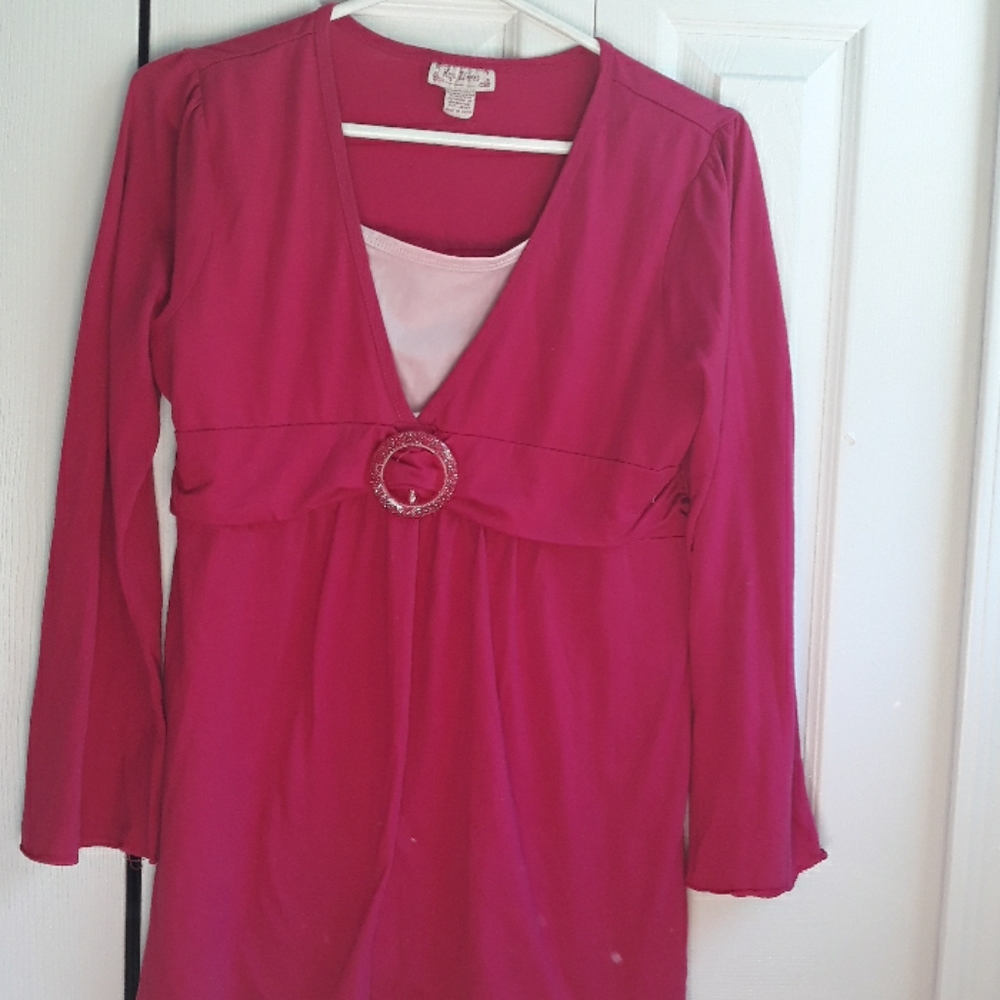 Long sleeve pink shirt